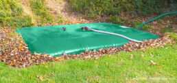 citerne souple installation jardin enterree